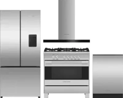 4 Piece Package Includes Refrigerator, Range, Hood And Dishwasher